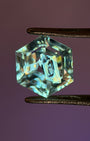 馬達加斯加產金油膽水晶（Petroleum Quartz）– 0.69 克拉六角切割（5.5 x 5.5 毫米）