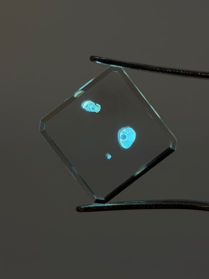 1.87 ct Square Cut Petroleum Quartz with Fluorescent Inclusion – Madagascar