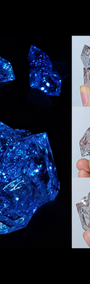 Highly Fluorescent Xinjiang Petroleum Herkimer Quartz Crystals | Gem-Clear Cluster Specimens