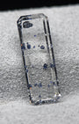 Natural Anatase in Quartz – 2.00 ct Elongated Octagon Cut (4.6 x 13.9 mm) – Mozambique – Floating Metallic Crystal Inclusions