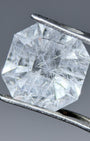 Natural Dumortierite Quartz – 2.38 ct Octagon Cut (8 x 8 mm) – Snowflake Inclusion