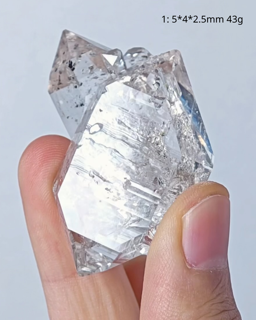 Highly Fluorescent Xinjiang Petroleum Herkimer Quartz Crystals | Gem-Clear Cluster Specimens