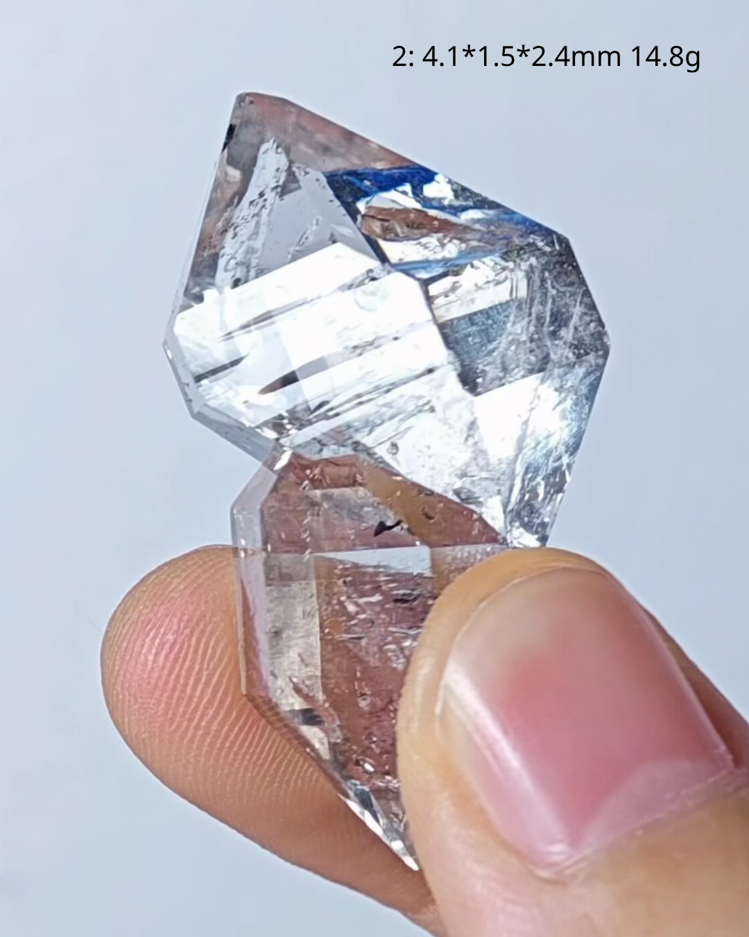 Highly Fluorescent Xinjiang Petroleum Herkimer Quartz Crystals | Gem-Clear Cluster Specimens