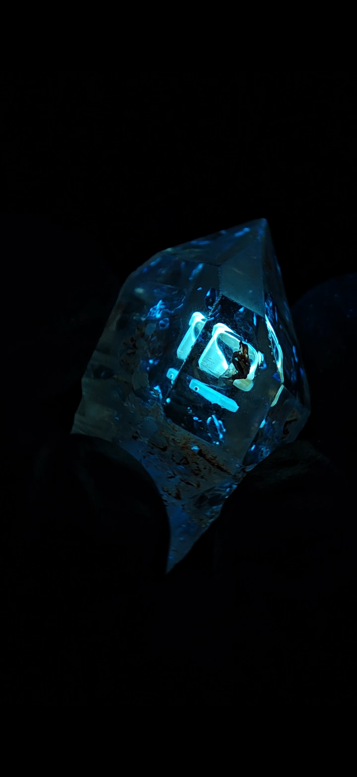 Natural Petroleum Quartz Crystal with TV/Perfume Bottle Inclusions | Madagascar