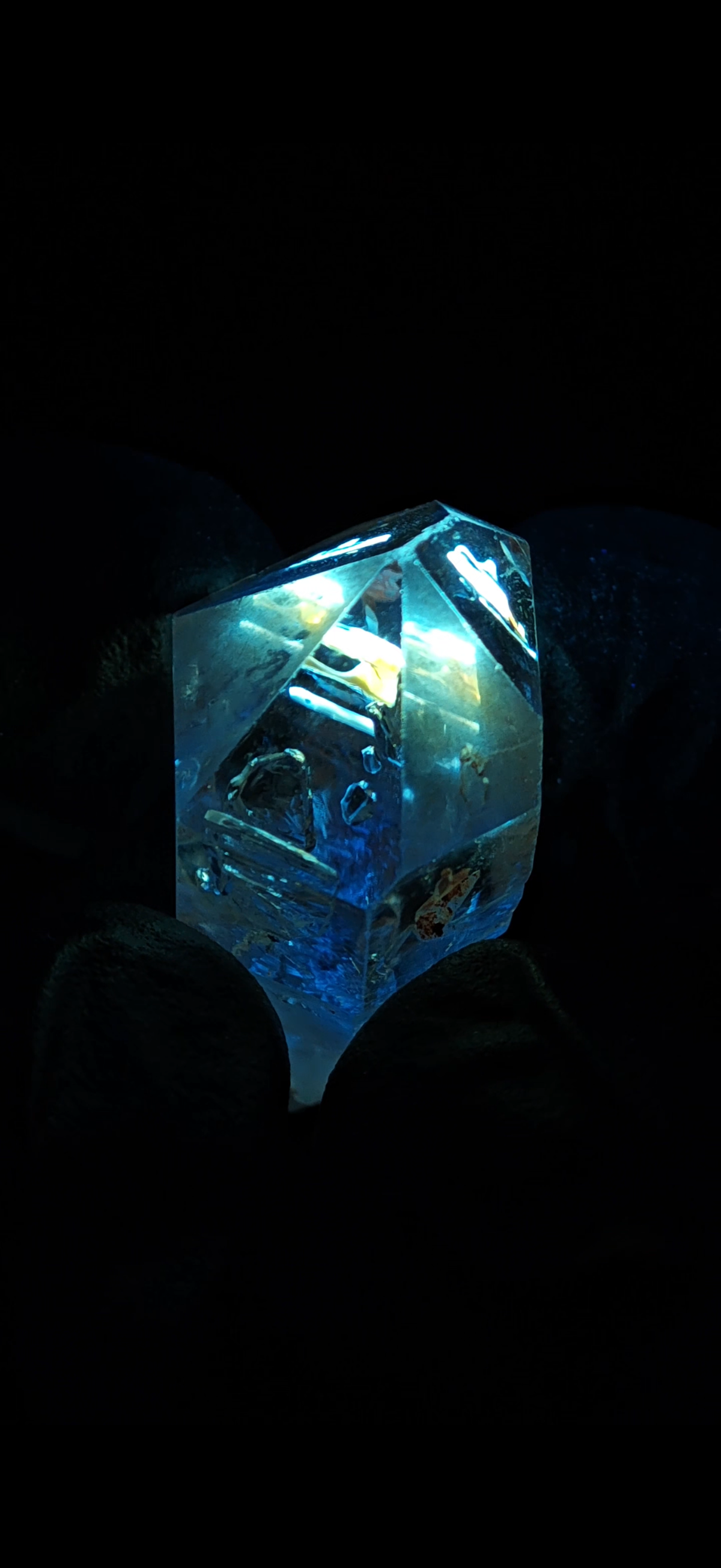 Natural Petroleum Quartz Crystal with TV/Perfume Bottle Inclusions | Madagascar