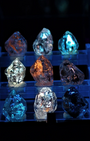 Natural Petroleum Quartz 9-Grid Mini Specimen Box Set | Pakistan