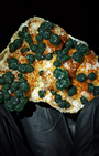 Natural Botryoidal Malachite on Caramel Quartz Cluster Specimen