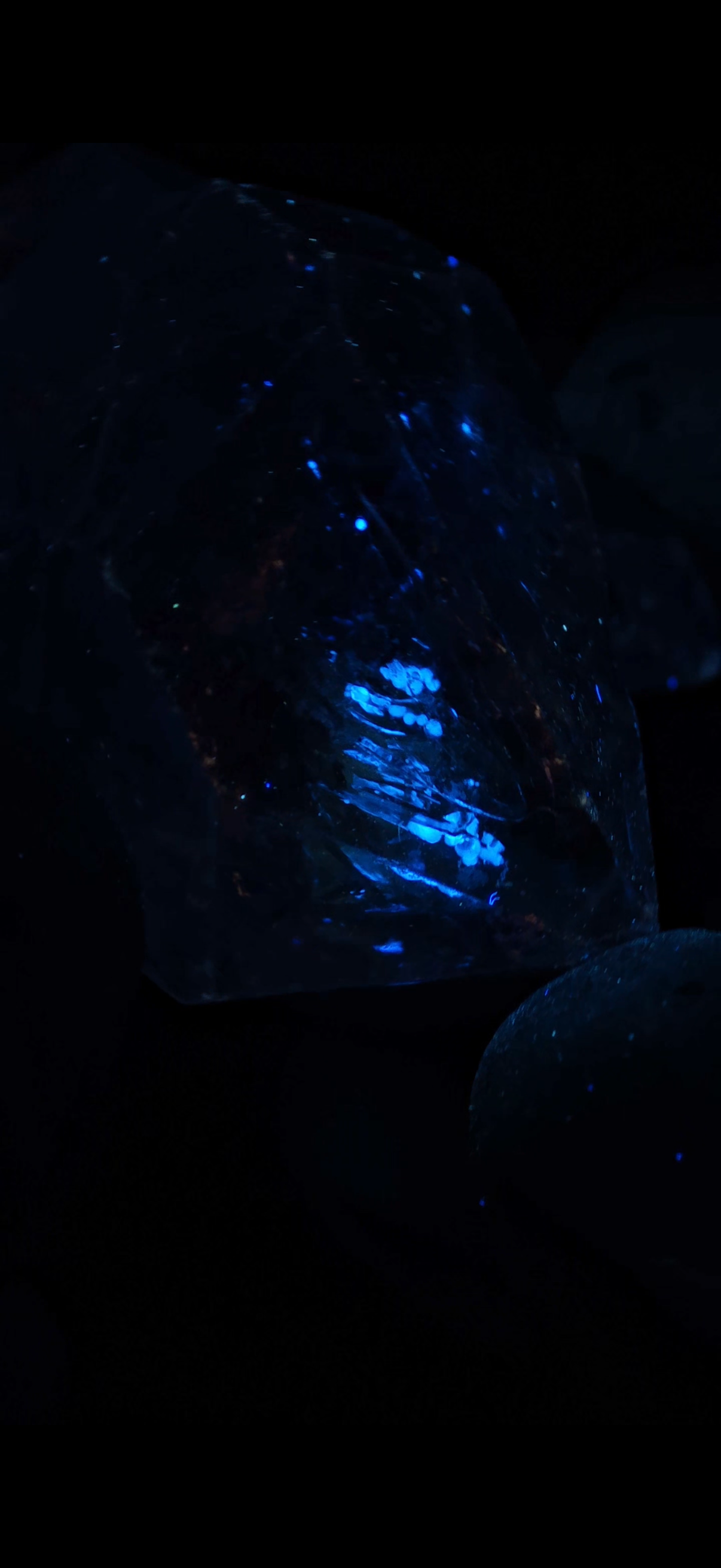 Natural Blue Tears Liquid Quicksand Petroleum Quartz Crystal | Madagascar