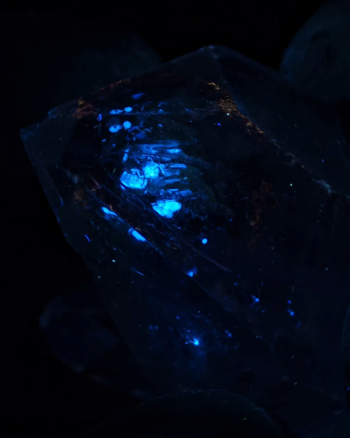 Natural Blue Tears Liquid Quicksand Petroleum Quartz Crystal | Madagascar