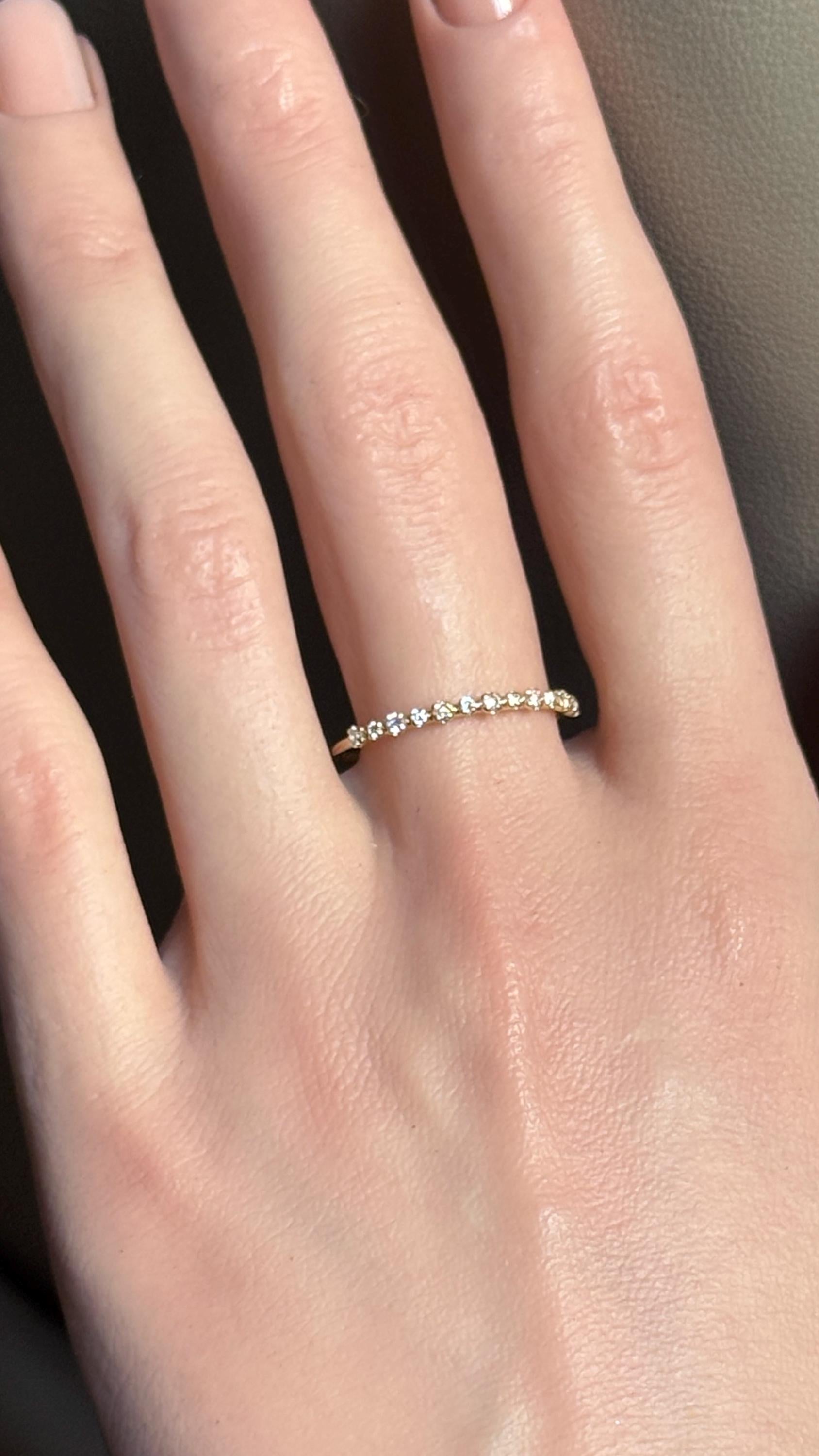 Sterling Silver yellow Gold-Plated Lab grown diamond ring