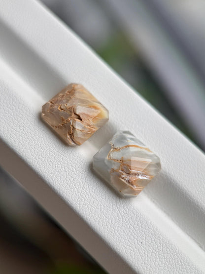 Rutilated Quartz Set ( 5.67ct + 5.89ct )