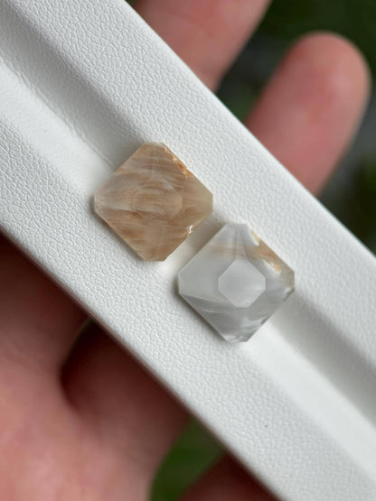 Rutilated Quartz Set ( 5.67ct + 5.89ct )