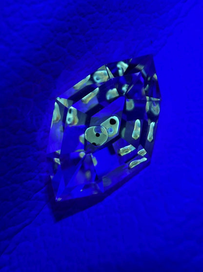 0.73ct Collector's Eye! 3-Phase Petroleum Enhydro | Moving Bubble｜Lozenge Cut | Rare Symmetrical Inclusion
