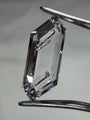 Negative Crystal Quartz Lozenge Gemstone, Rare Inclusion, Precision Cut, Madagascar Origin (5.6*8.9mm)