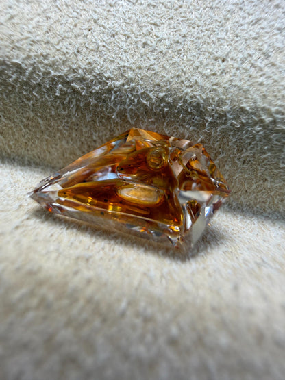 1.37ct Super deep Color & big oil Petroleum Quartz - Moving Bubble