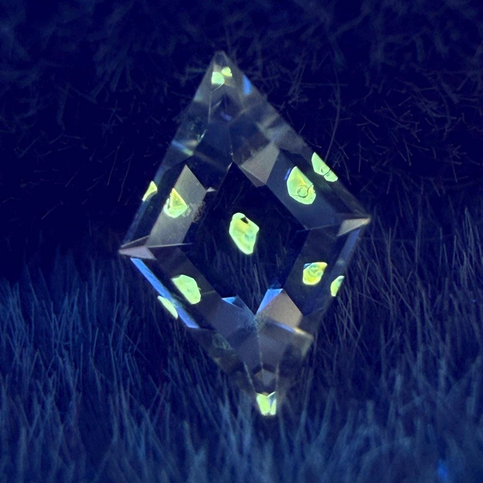 0.15ct Hand-Cut Octagon Petroleum Quartz | Golden Enhydro Crystal