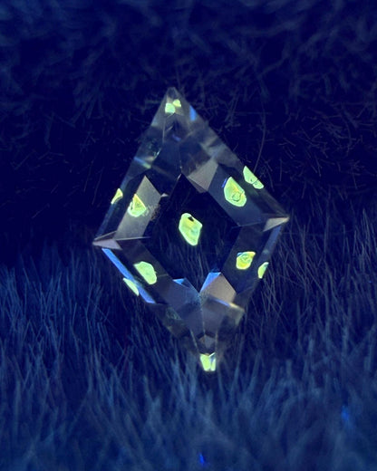 0.15ct Hand-Cut Octagon Petroleum Quartz | Golden Enhydro Crystal