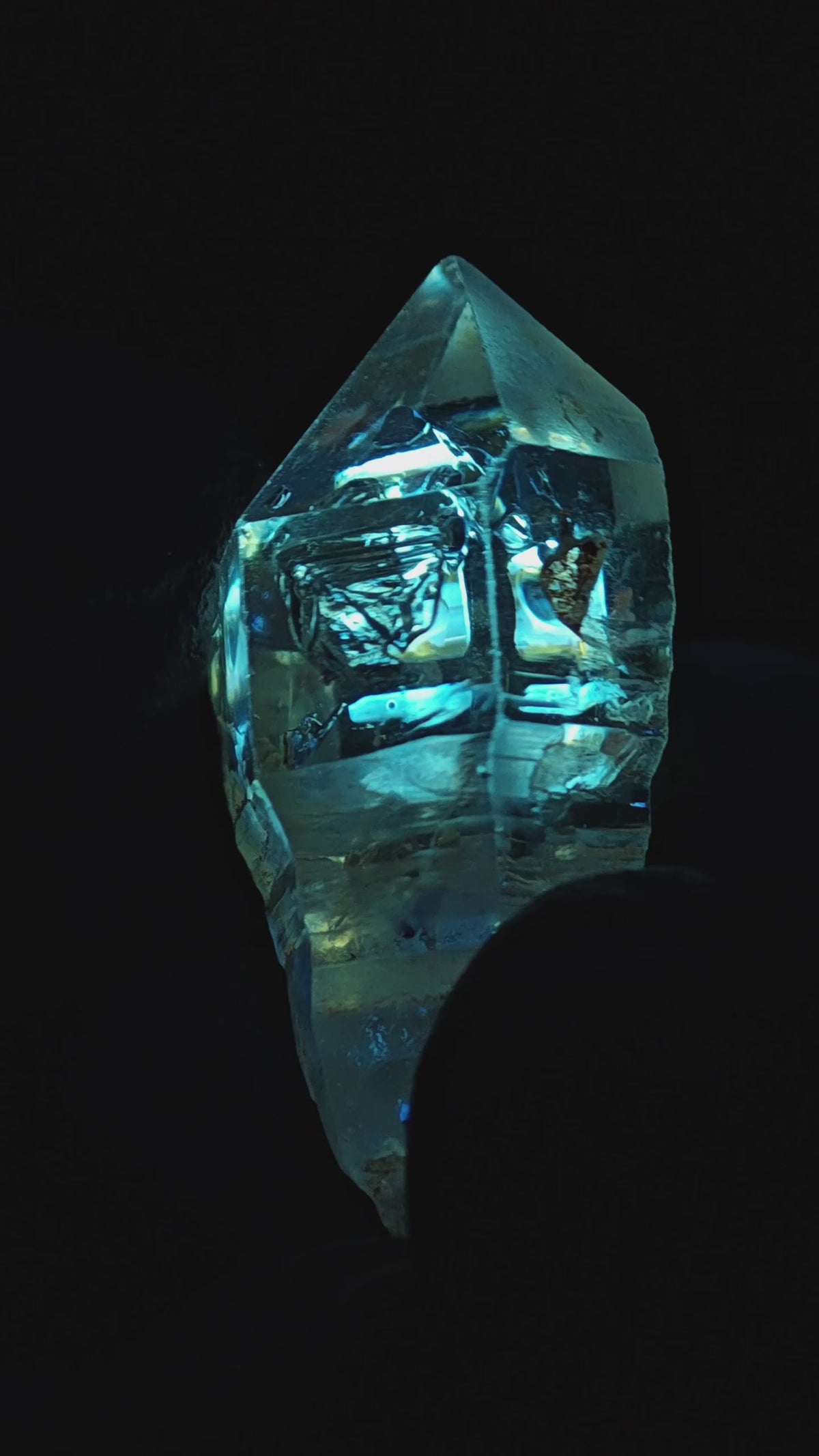 Natural Petroleum Quartz Crystal with TV/Perfume Bottle Inclusions | Madagascar