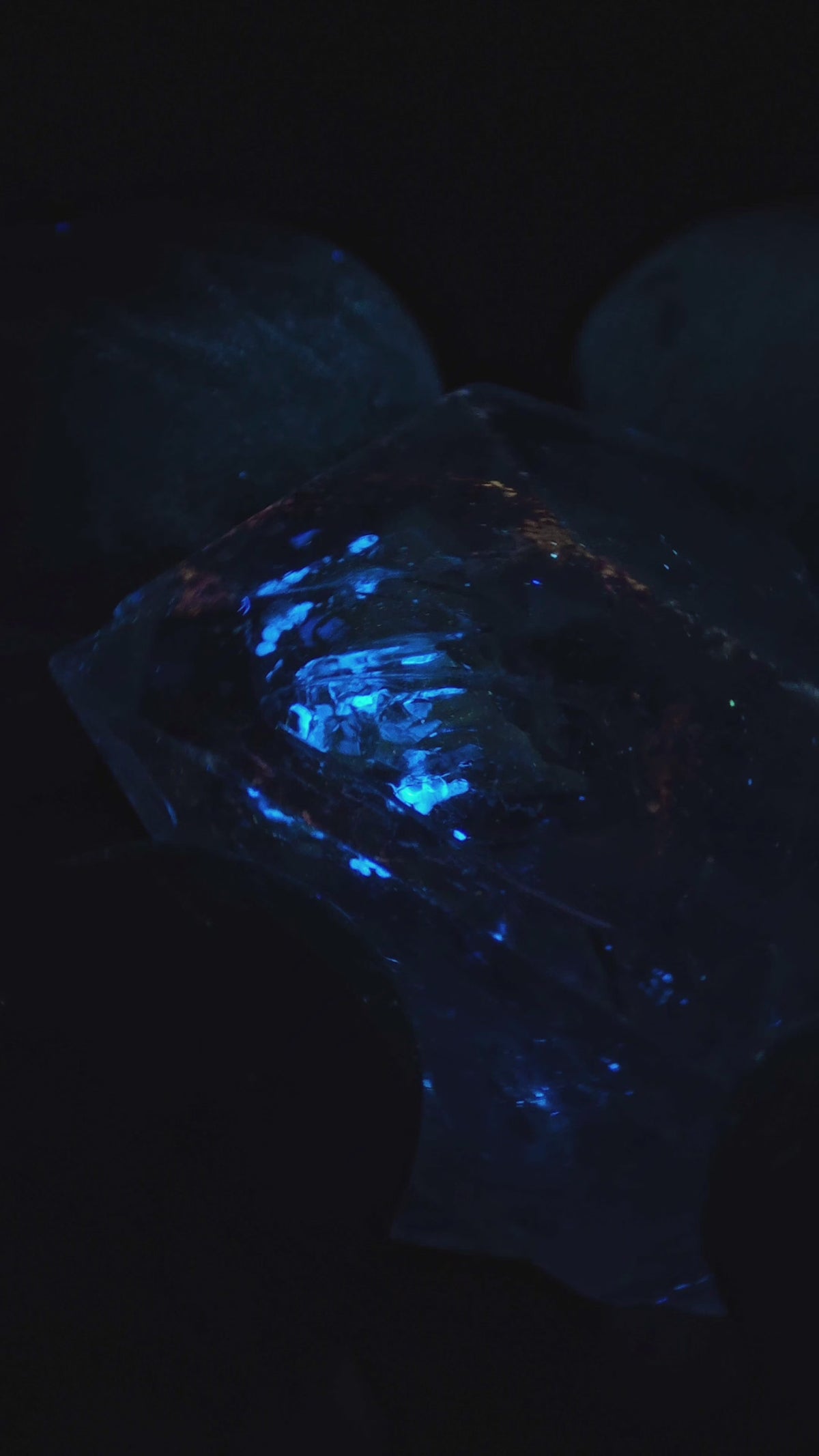 Natural Blue Tears Liquid Quicksand Petroleum Quartz Crystal | Madagascar