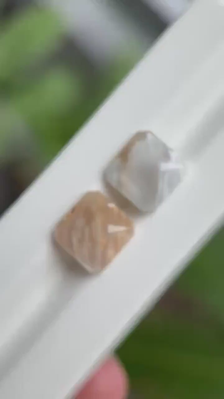 Rutilated Quartz Set ( 5.67ct + 5.89ct )